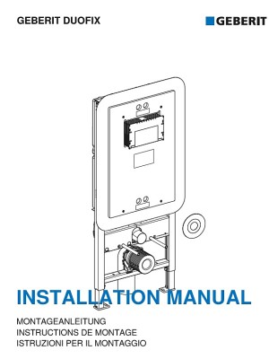 Geberit Duofix TEK - Monteringsanvisning Geberit Duofix TEK - Monteringsanvisning