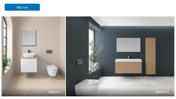 Designa ditt badrum med Geberit Badrumsdesigner