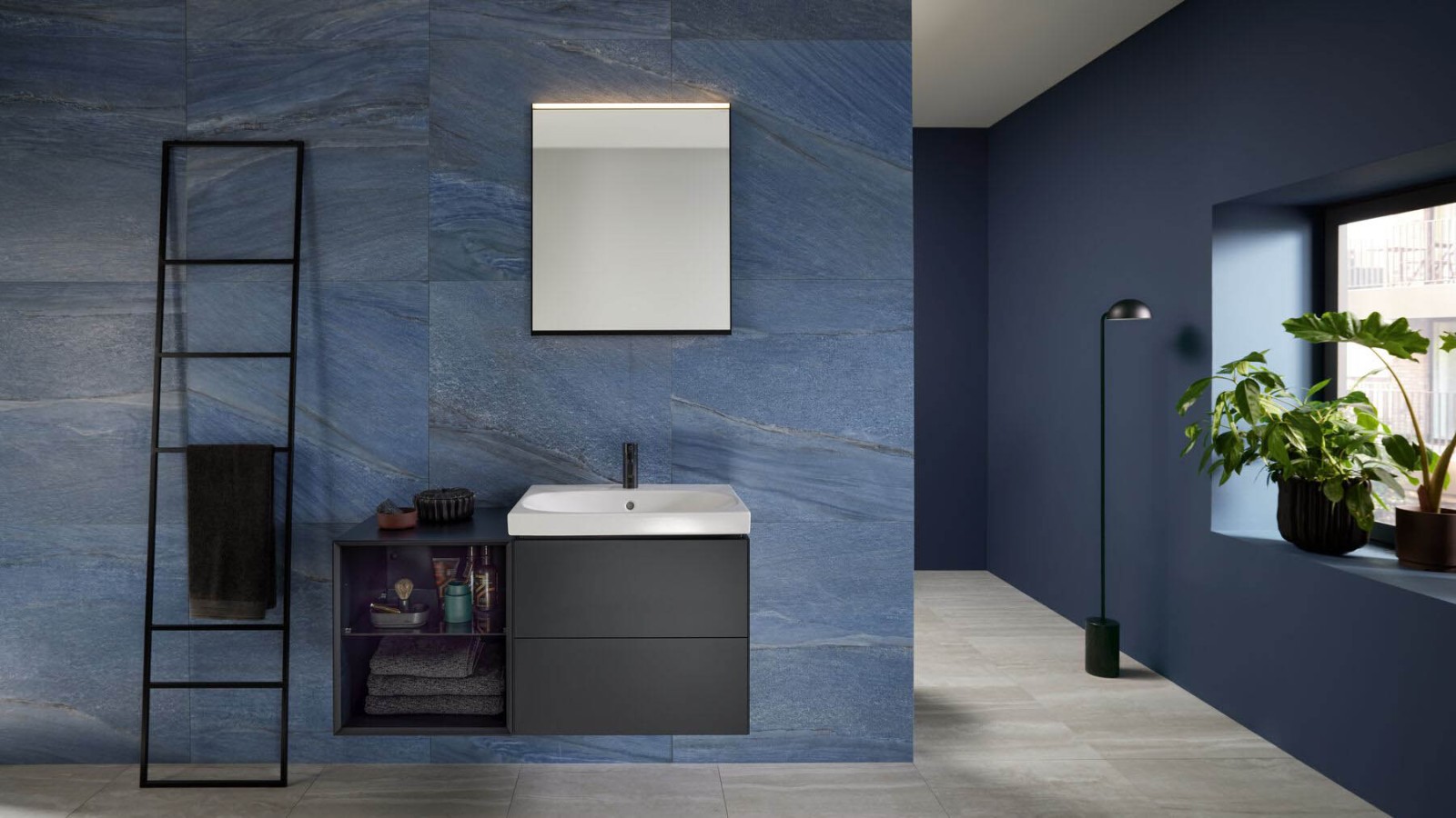 Blått badrum från Geberit Blått badrum från Geberit