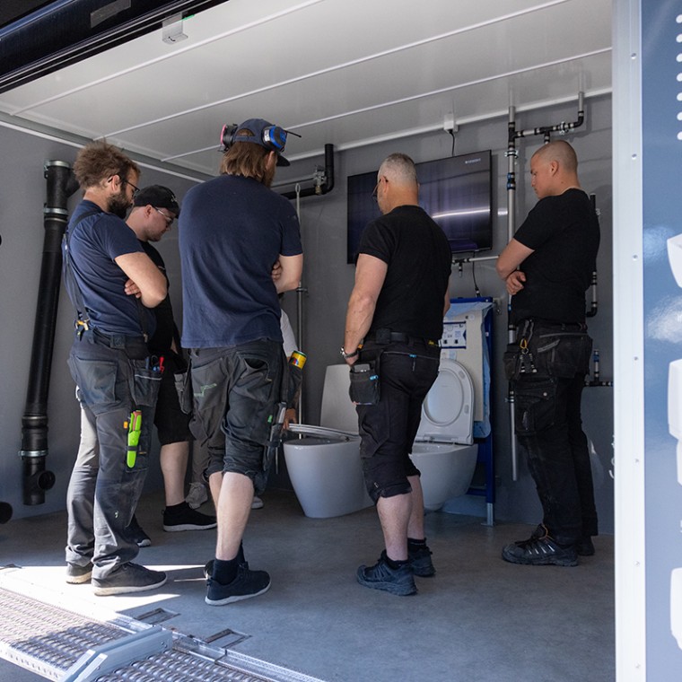 Geberits rullande showroom OnTour (© Per Danielsson) Geberits rullande showroom OnTour (© Per Danielsson)