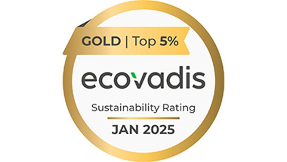 Guldmedalj från EcoVadis för Geberits hållbarhetsarbete (© Geberit)