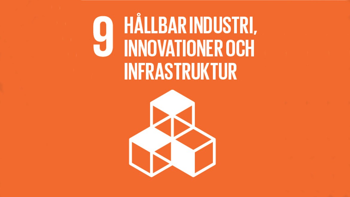Globala målen Nr 9 "Hållbar industri, innovationer och infrastruktur"