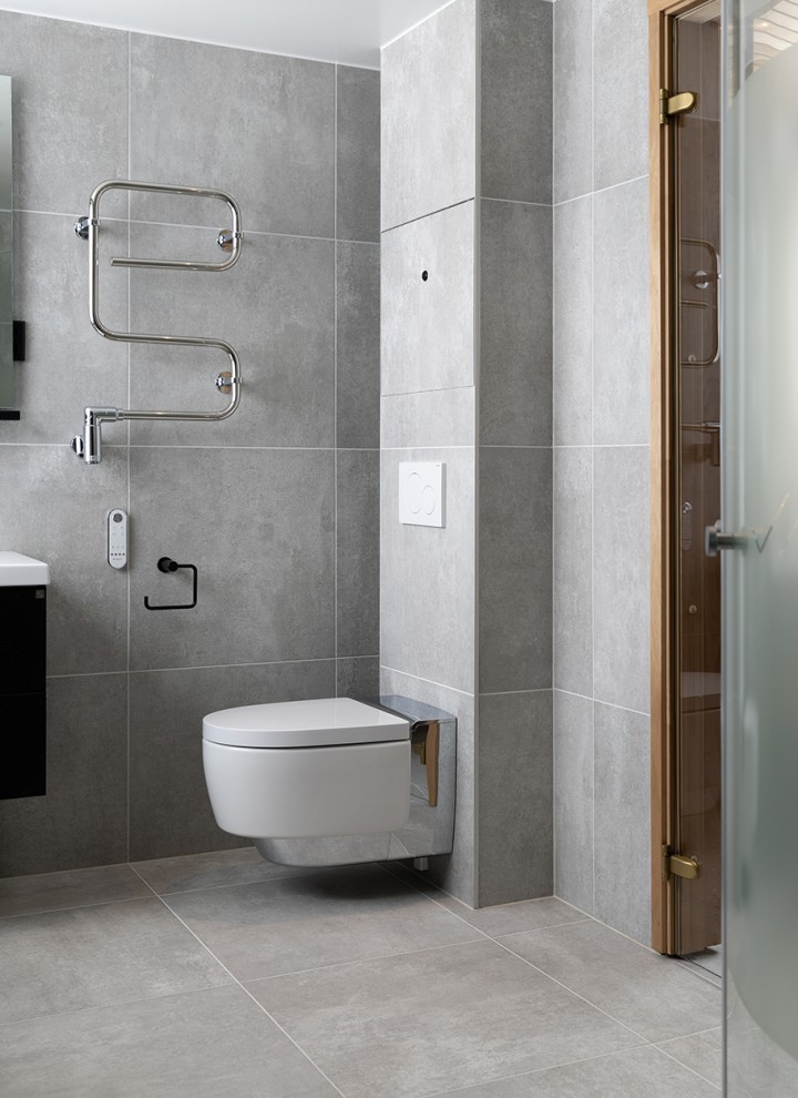 Ett badrum med duschtoaletten AquaClean Mera (© Per Danielsson/ Projekt P) Ett badrum med duschtoaletten AquaClean Mera (© Per Danielsson/ Projekt P)