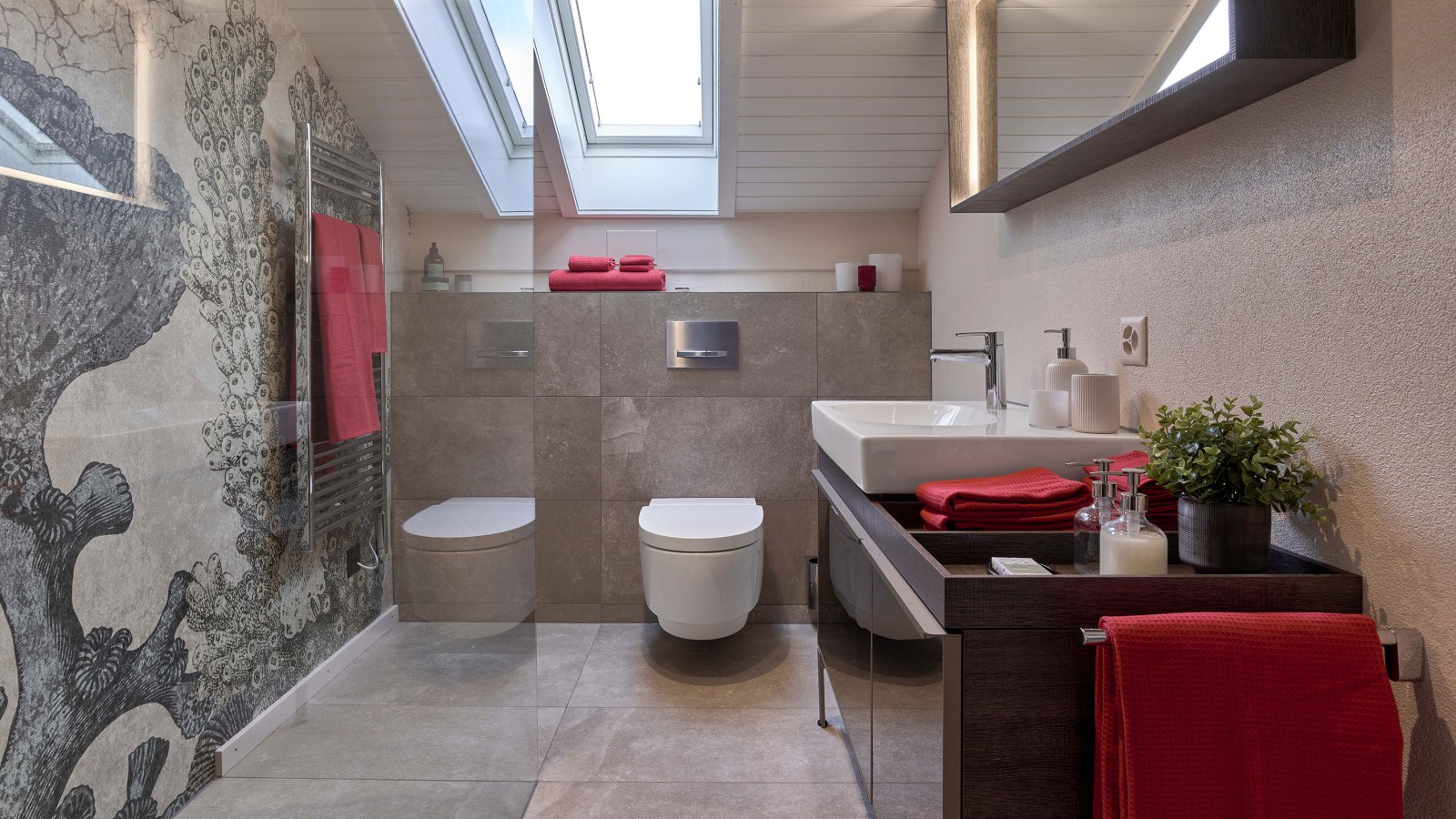 Badrummet efter renoveringen Badrummet efter renoveringen