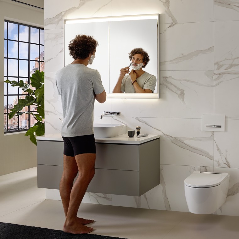 Icke-bländande belysning för varje badrumsrutin