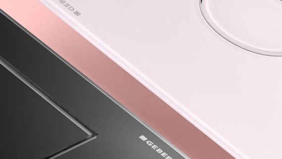 Geberit Sigma40 spolplatta med ett djup om endast 4 mm Geberit Sigma40 spolplatta med ett djup om endast 4 mm