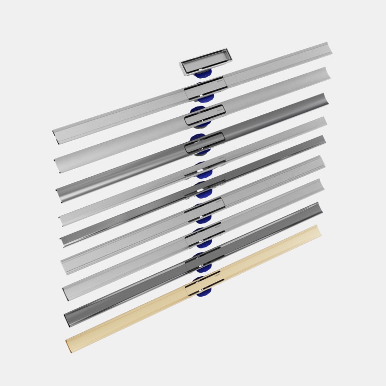 Översikt av Geberit CleanLine golvrännor