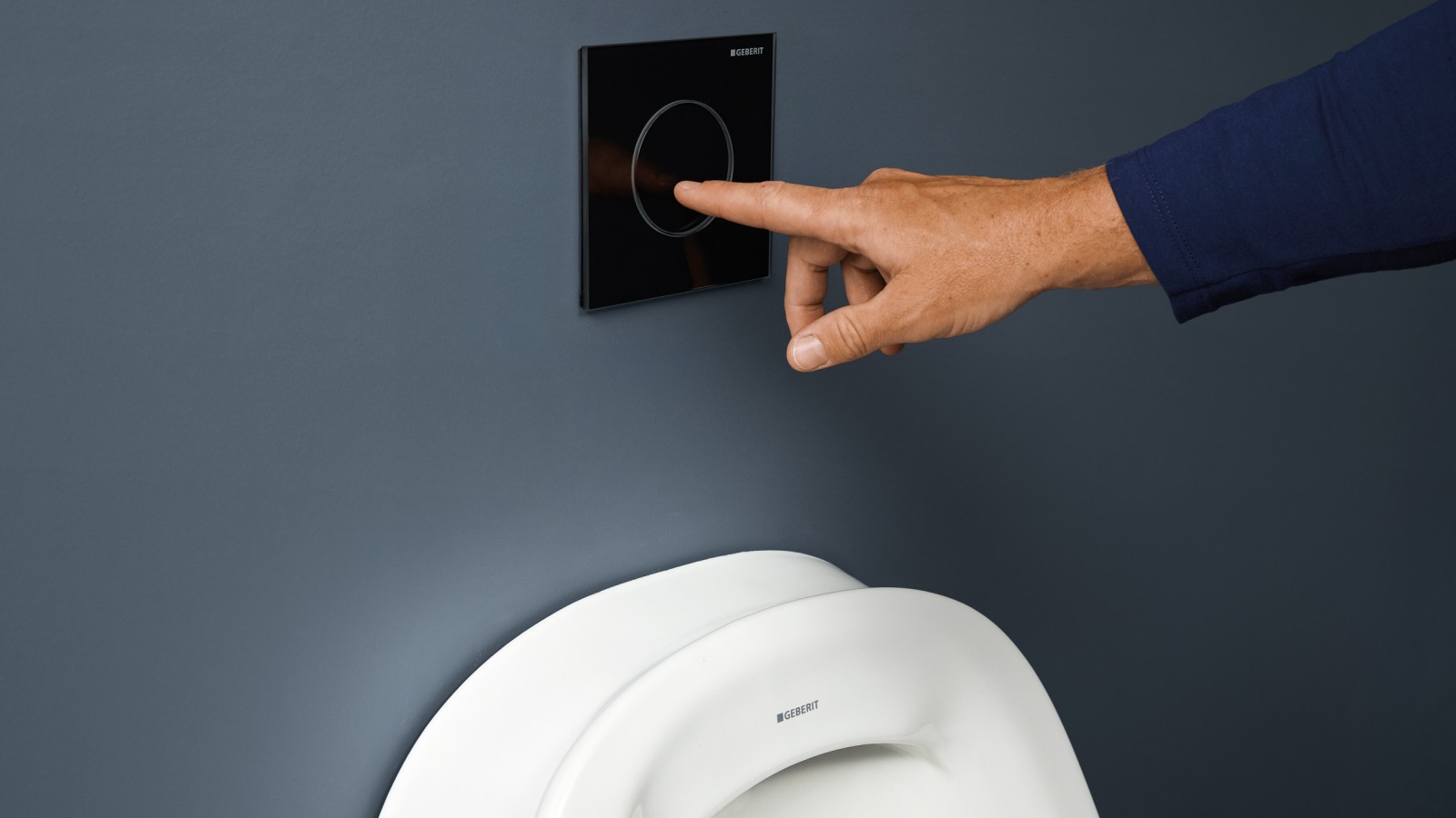 Typ40 spolplatta för urinaler i svart Typ40 spolplatta för urinaler i svart