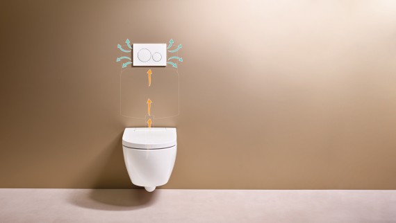 Geberit AquaClean Alba med Geberit DuoFresh luktutsugning Geberit AquaClean Alba med Geberit DuoFresh luktutsugning