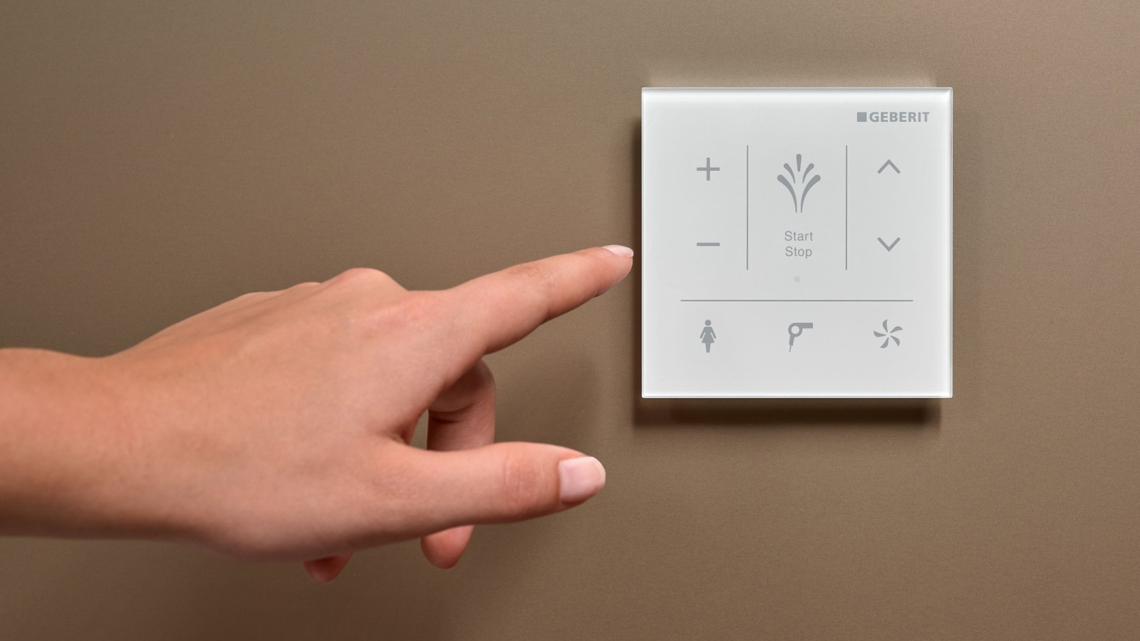 Trådlös väggmonterad manöverpanel Trådlös väggmonterad manöverpanel