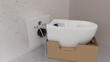 Emballaget hjälper till vid installationen Emballaget hjälper till vid installationen