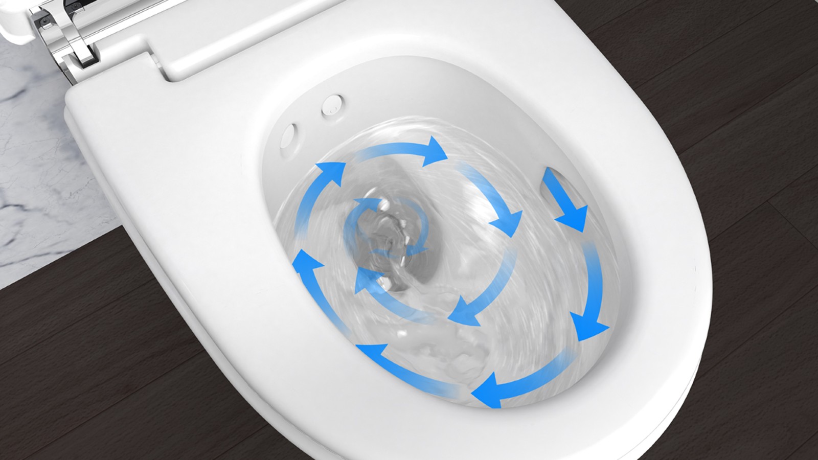 Geberit AquaClean TurboFlush teknologi Geberit AquaClean TurboFlush teknologi
