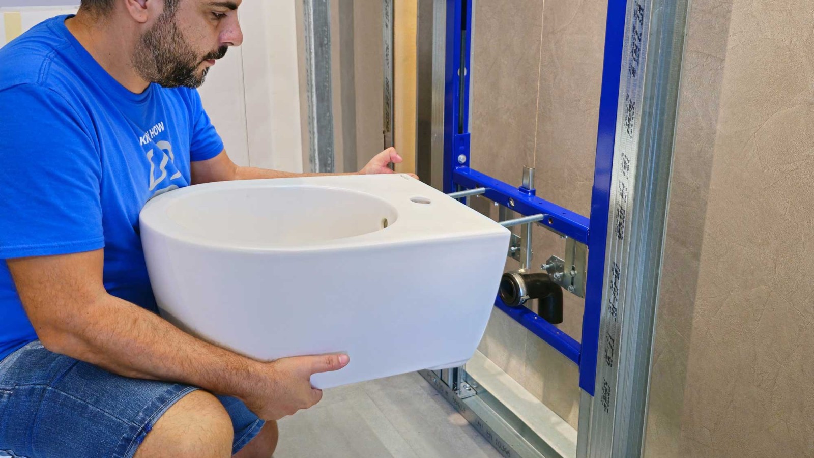 Installation av en Geberit bidé med EFF3