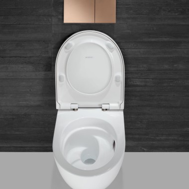 Öppen Acanto toalett med TurboFlush-spolningsteknik