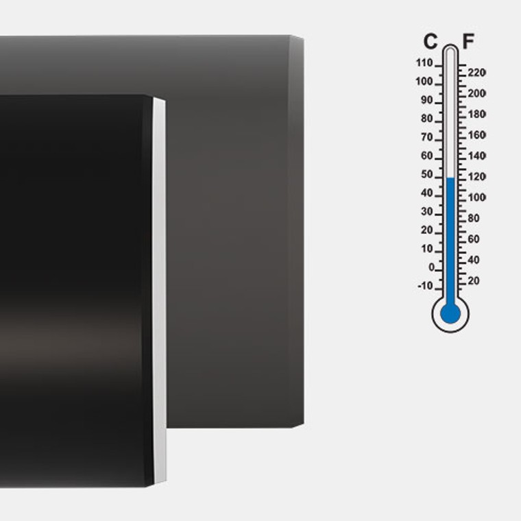 Geberit Silent-PP erbjuder utmärkt temperaturbeständighet tack vare PP-MD-maerbjuder utmärkt temperaturbeständighet tack vare PP-MD-materialets låga längdutvidgning
