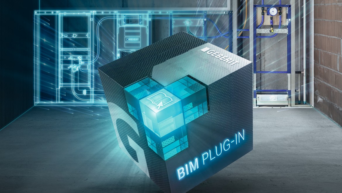 BIM Plug-in med badrumkoncept i bakgrunden