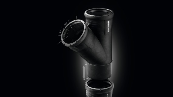 Det ljuddämpande avloppssystemet Geberit Silent-Pro är utformat för säker och enkel installation Det ljuddämpande avloppssystemet Geberit Silent-Pro är utformat för säker och enkel installation