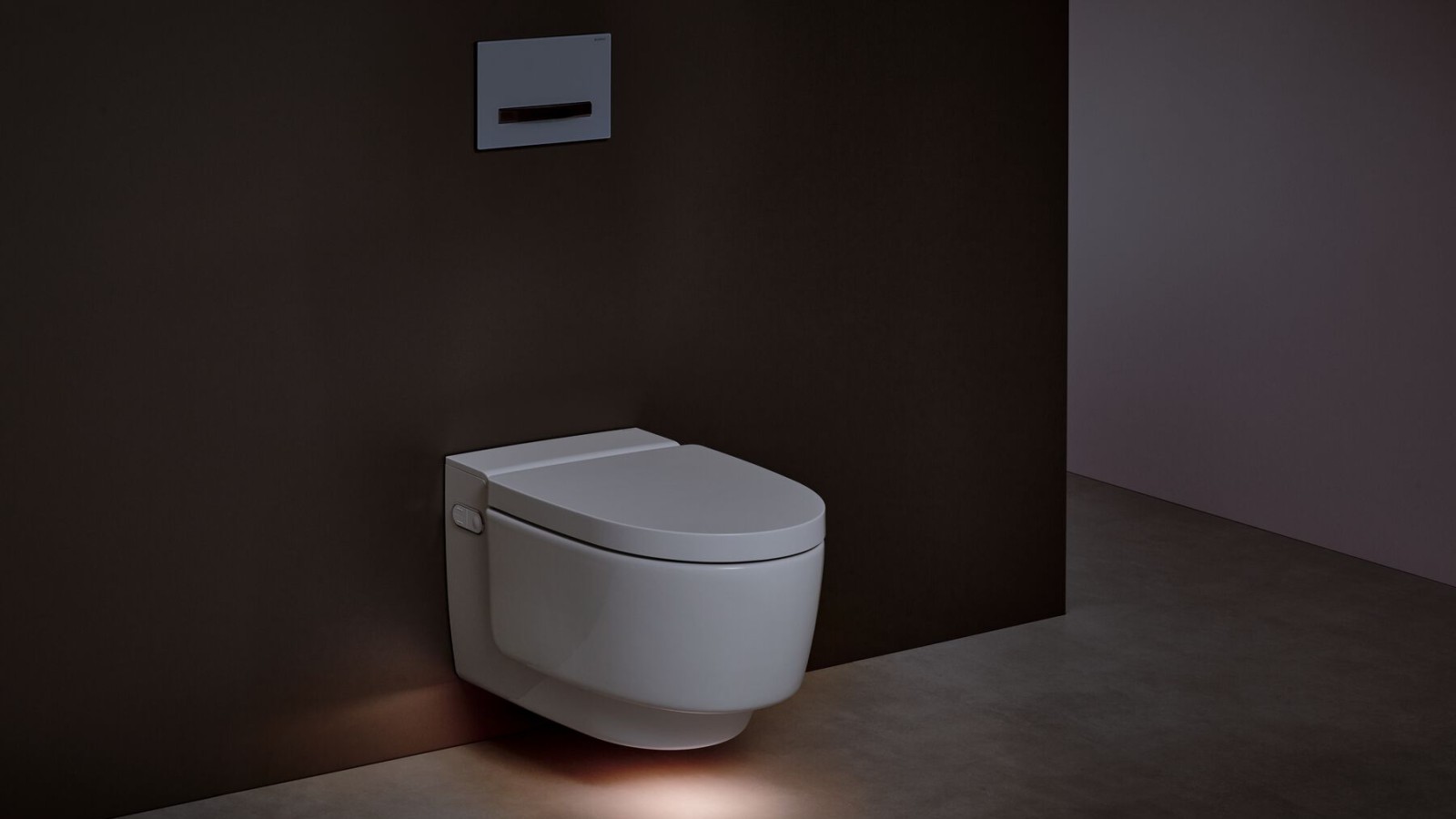 Geberit AquaClean Mera med orienteringsljus Geberit AquaClean Mera med orienteringsljus