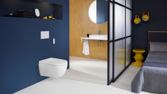 Geberit AquaClean Alba med Sigma30 spolplatta