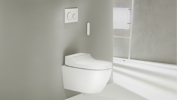 Geberit AquaClean Tuma Comfort med Sigma20 spolplatta