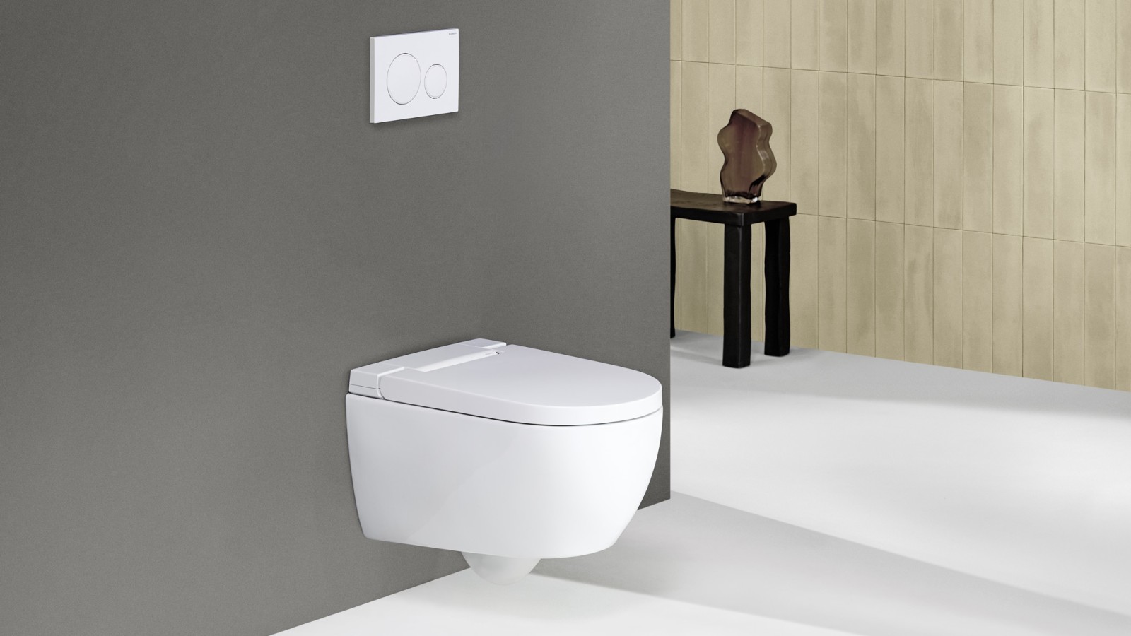 Geberit AquaClean Alba med Sigma20 spolplatta