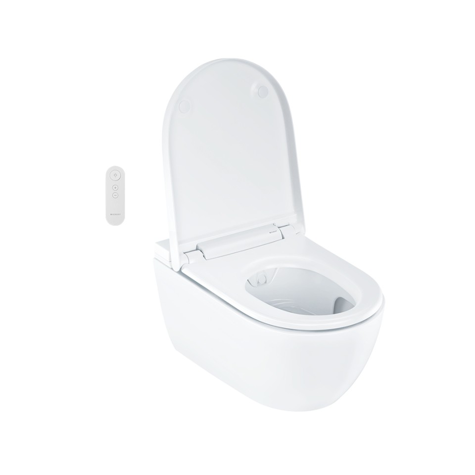 Geberit AquaClean Alba med öppet WC-lock