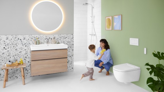 AquaClean Alba duschtoalett med Sigma20 spolplatta