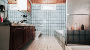 Norskt badrum före renovering