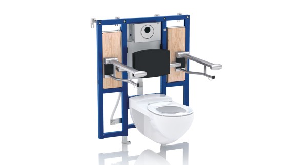 Tillgänglighetsanpassad WC med installationssystemet Geberit Duofix
