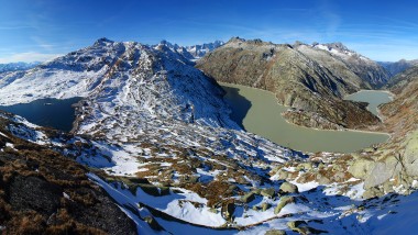 Utsikt över Grimsel-regionen (© Kraftwerke Oberhasli AG)