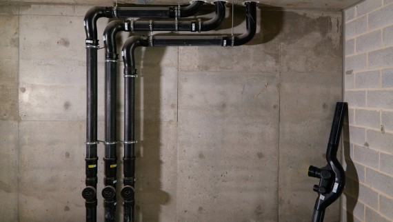 Byggnadsavlopp med SuperTube ledde till betydande ökning av boyta (© Michael Curwood & Adam Powell)