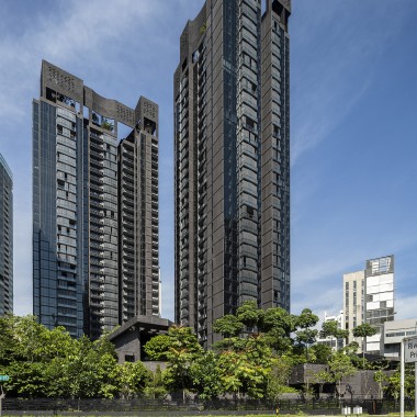 Skyskraporna på Martin Modern-platsen kombinerar två värdefull resurser i den tätbefolkade metropolen Singapore: utrymme och natur (© Darren Soh)