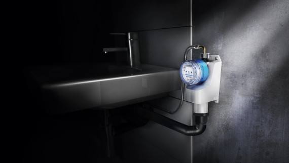 Geberit HS01 hygienspolningsenhet för tvättställ som sällan används (© Geberit) Geberit HS01 hygienspolningsenhet för tvättställ som sällan används (© Geberit)