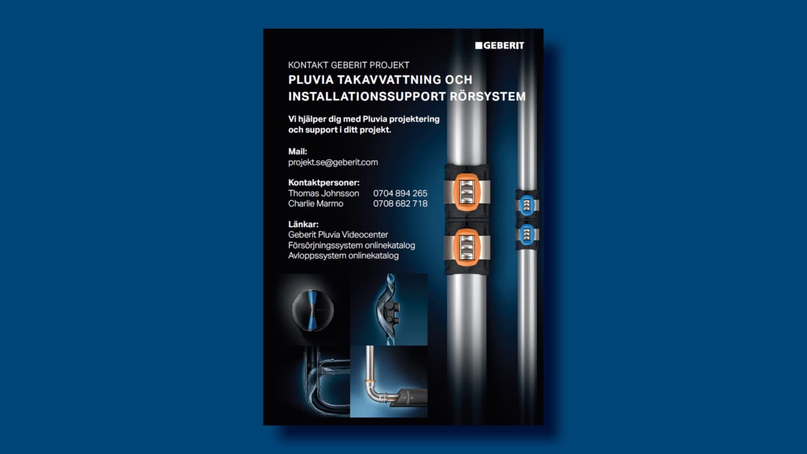 Geberit Projekt kontaktblad Geberit Projekt kontaktblad