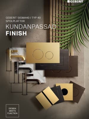 Geberit Sigma40 kundanpassad spolplatta Geberit Sigma40 kundanpassad spolplatta