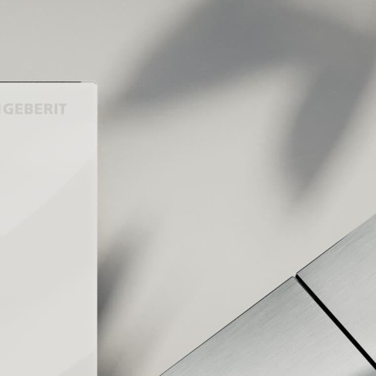 Geberit Sigma70 spolpatta i vitt glas Geberit Sigma70 spolpatta i vitt glas