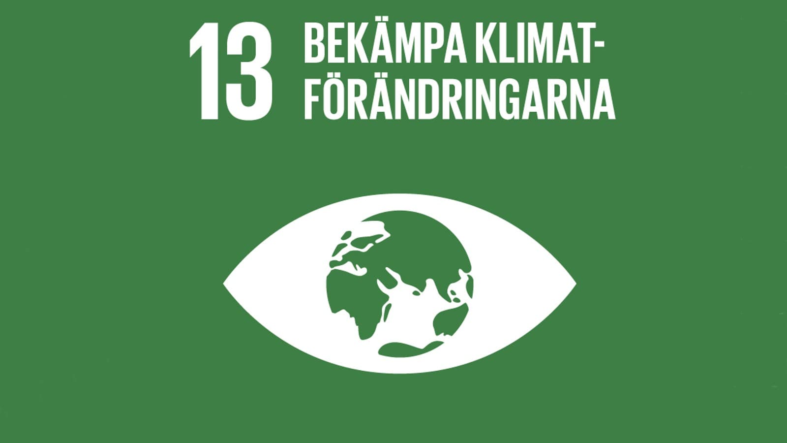 Globala målen Nr 13 "Bekämpa klimatförändringarna" Globala målen Nr 13 "Bekämpa klimatförändringarna"