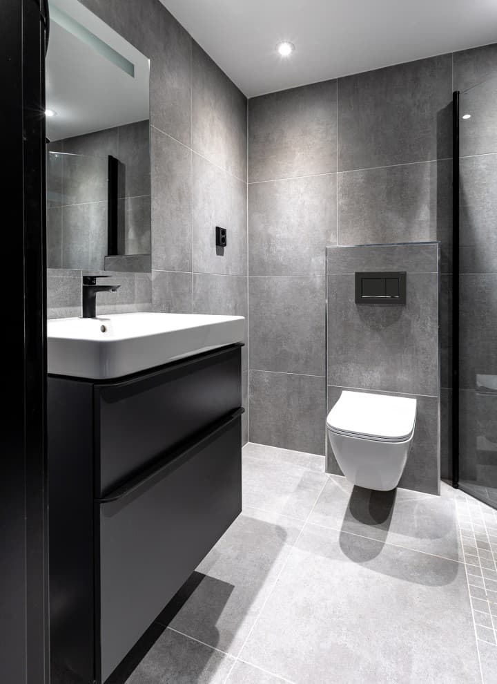 Ett badrum i en av lyxlägenheterna (© Per Danielsson/ Projekt P) Ett badrum i en av lyxlägenheterna (© Per Danielsson/ Projekt P)