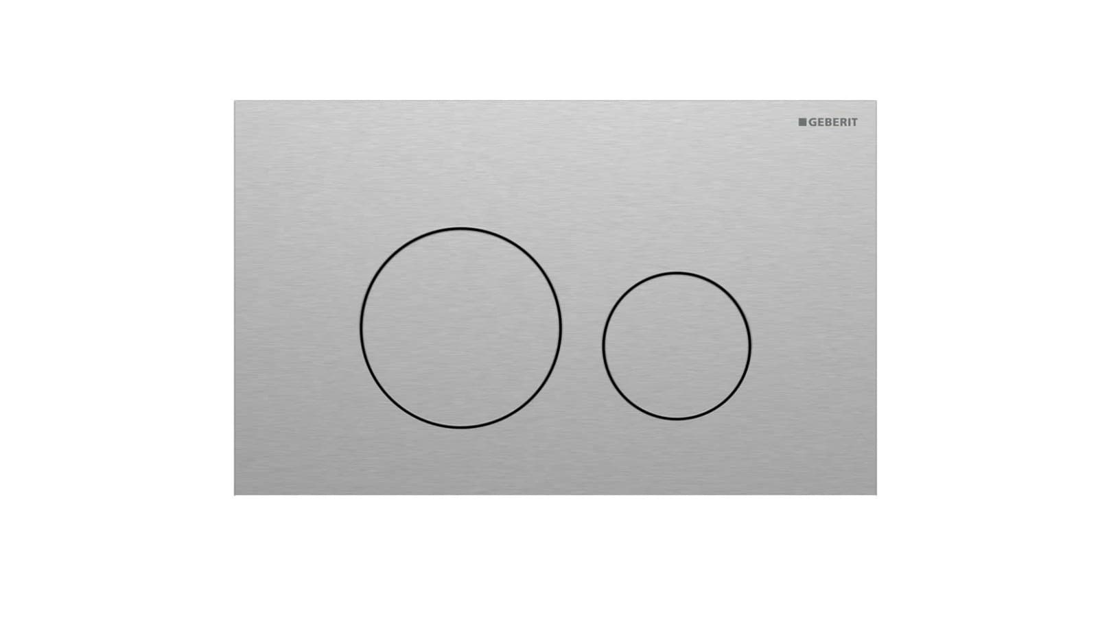 Geberit Sigma40 round, rostfritt stål