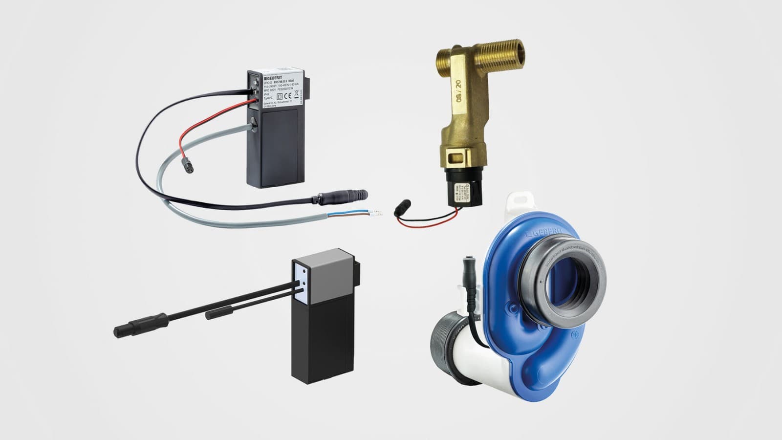 Dold väggmonterad urinalstyrning Dold väggmonterad urinalstyrning