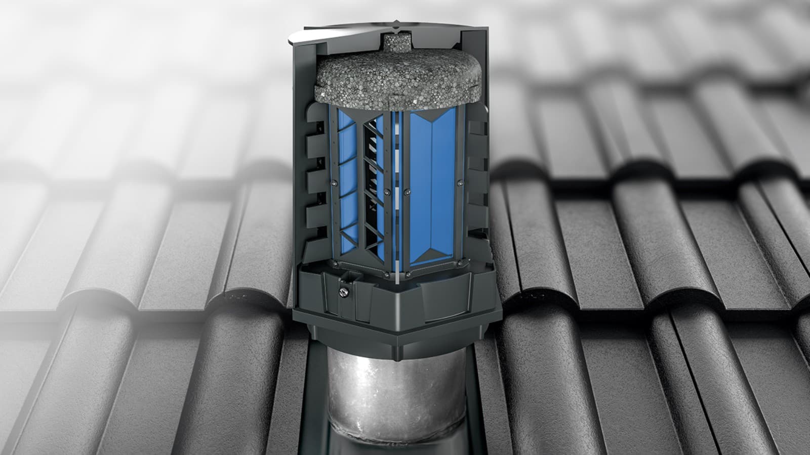 Det patenterade magnetiska membransystem i Geberit Energisparventil ERV öppen åt båda håll Det patenterade magnetiska membransystem i Geberit Energisparventil ERV öppen åt båda håll