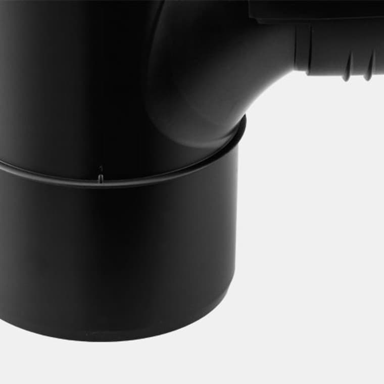 Stoppringen på Geberit Silent-PP rördel indikerar det korrekta insticksdjupet Stoppringen på Geberit Silent-PP rördel indikerar det korrekta insticksdjupet