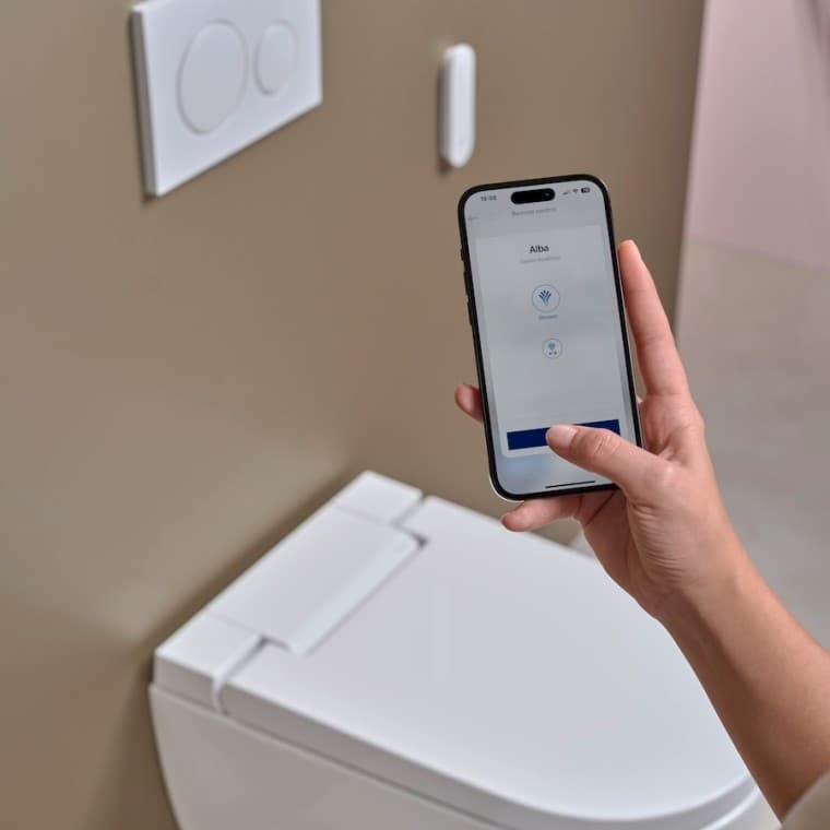 Geberit AquaClean med Geberit Home app Geberit AquaClean med Geberit Home app