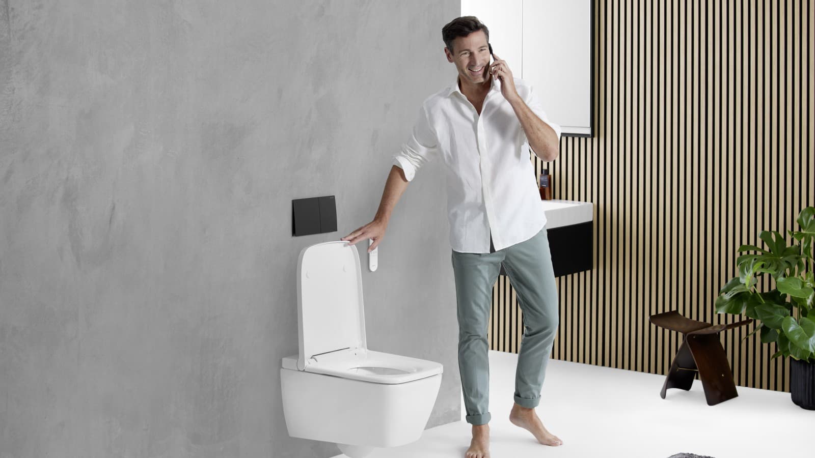 Geberit AquaClean Sela med Sigma70 spolplatta Geberit AquaClean Sela med Sigma70 spolplatta