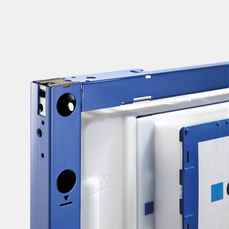 Valfri placering av väggfästen Valfri placering av väggfästen