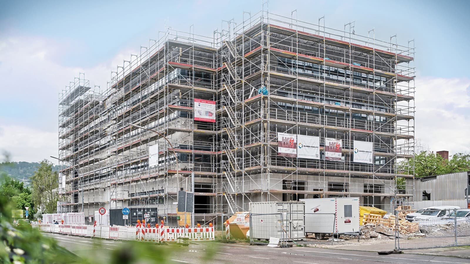 AMF:s logistikcenter i Fellbach, Tyskland, under uppförande AMF:s logistikcenter i Fellbach, Tyskland, under uppförande