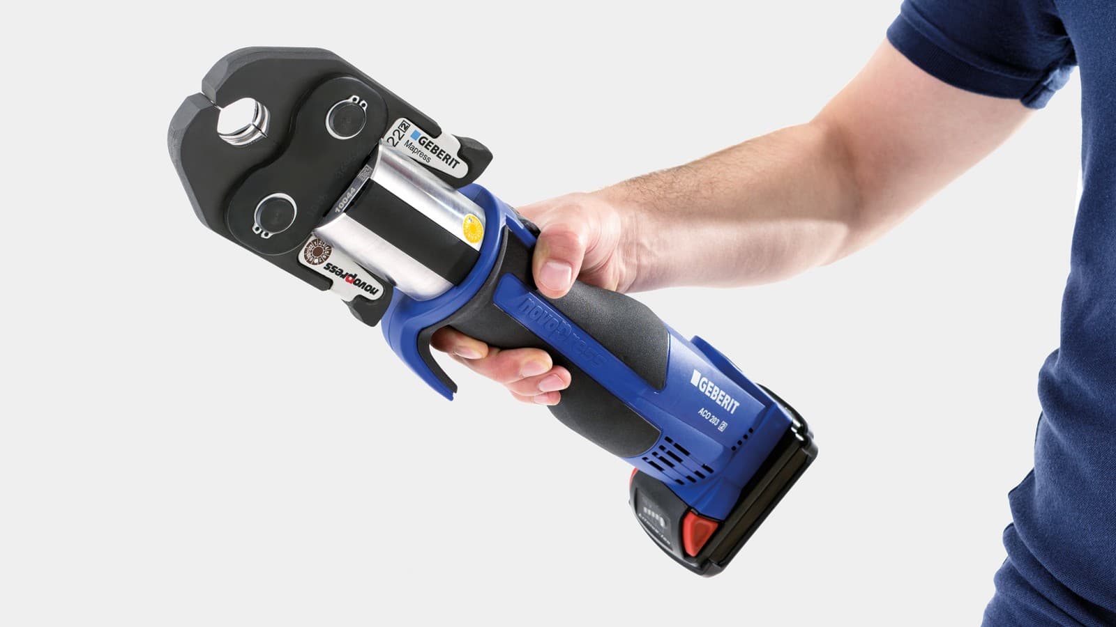 Pressverktyg ACO 203 för Geberit Mapress och Geberit Mepla Pressverktyg ACO 203 för Geberit Mapress och Geberit Mepla