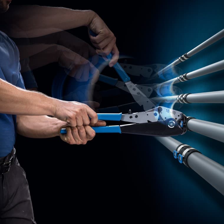 FlowFit kräver endast två pressbackar för alla rördimensioner FlowFit kräver endast två pressbackar för alla rördimensioner