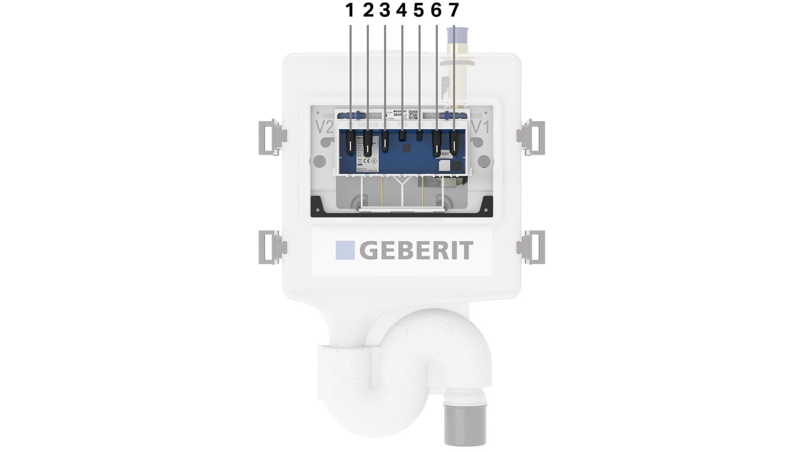 The Geberit HS50 hygiene flush unit (© Geberit) The Geberit HS50 hygiene flush unit (© Geberit)